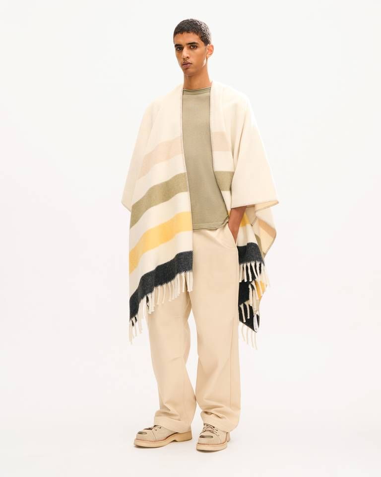 Áo choàng poncho KENZO Stripes