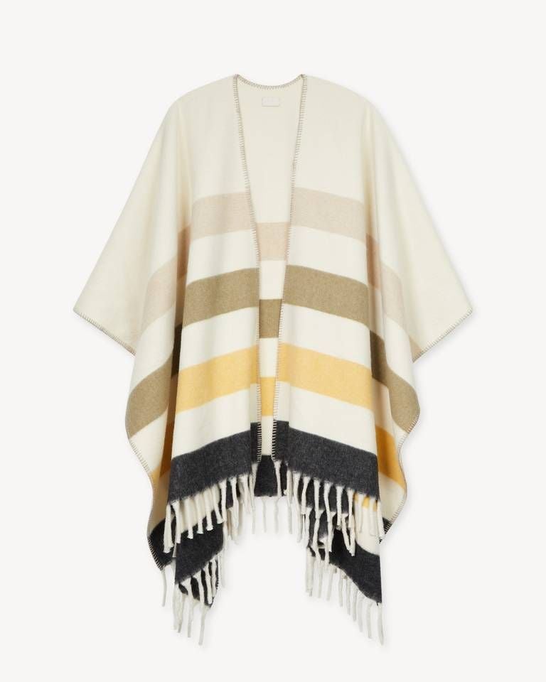 Áo choàng poncho KENZO Stripes