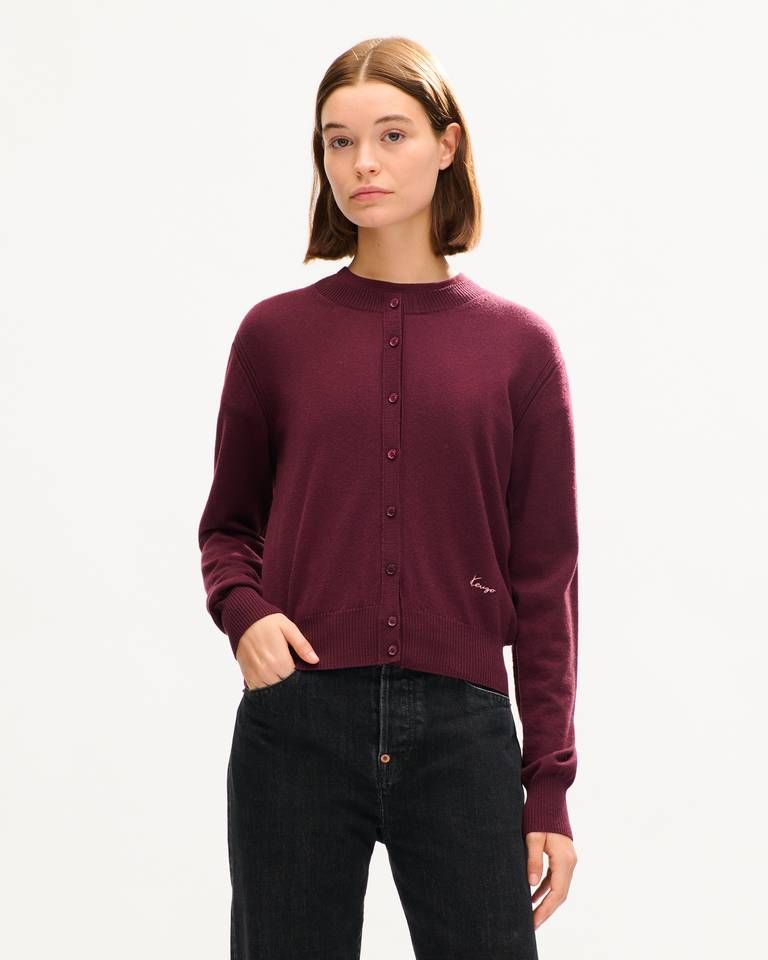 Áo cardigan len merino KENZO Signature