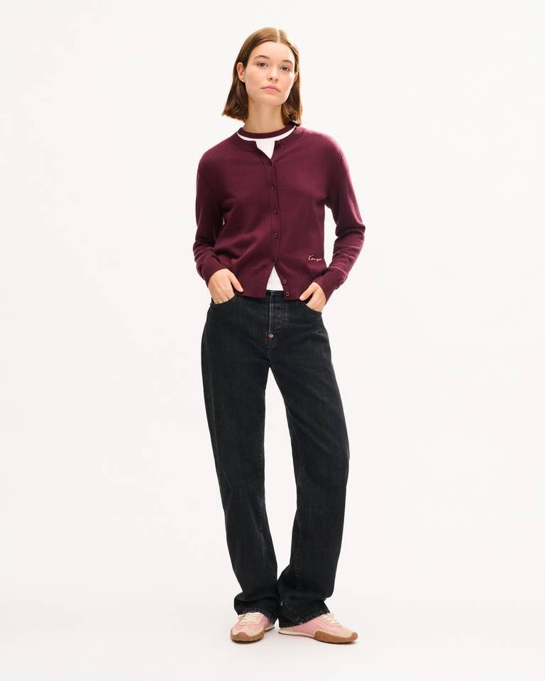 Áo cardigan len merino KENZO Signature