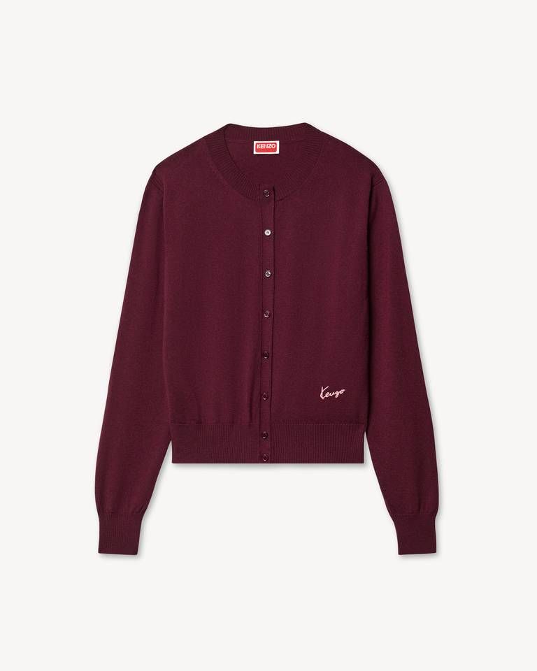 Áo cardigan len merino KENZO Signature