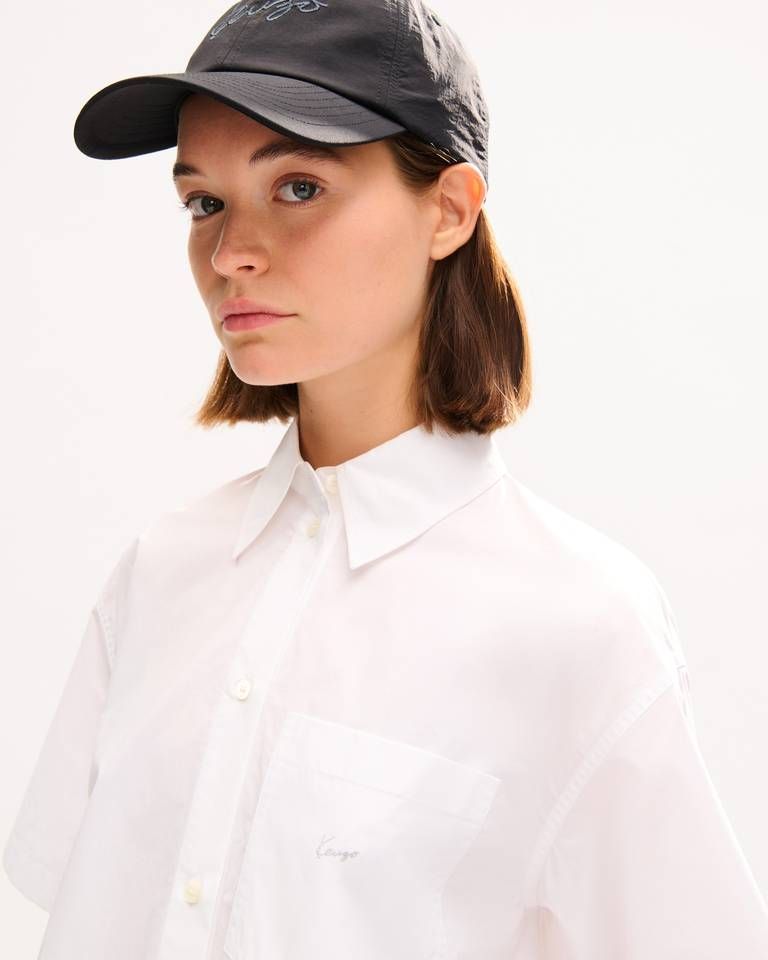 Áo sơ mi nữ cotton ngắn tay KENZO Signature
