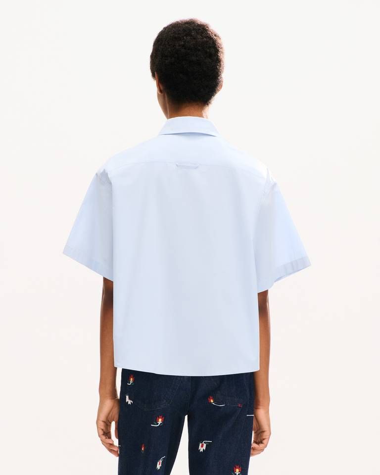 Áo sơ mi nữ cotton ngắn tay KENZO Signature