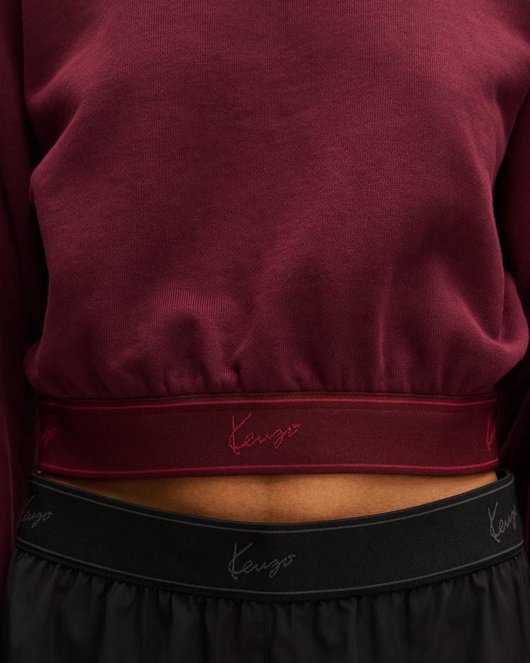 Áo sweatshirt cotton lửng KENZO Signature