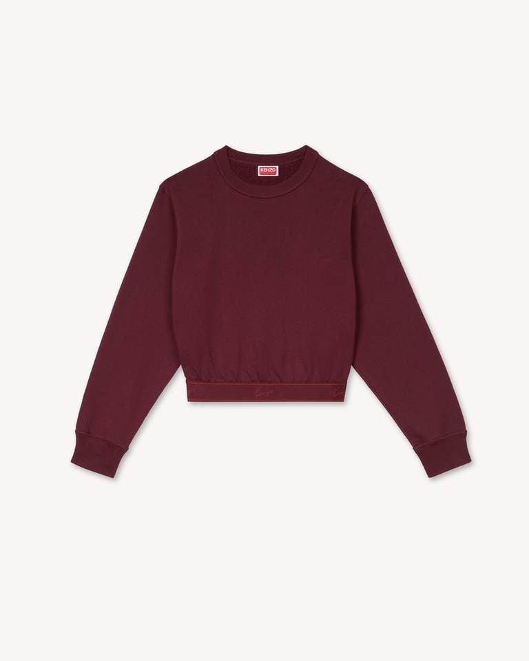Áo sweatshirt cotton lửng KENZO Signature