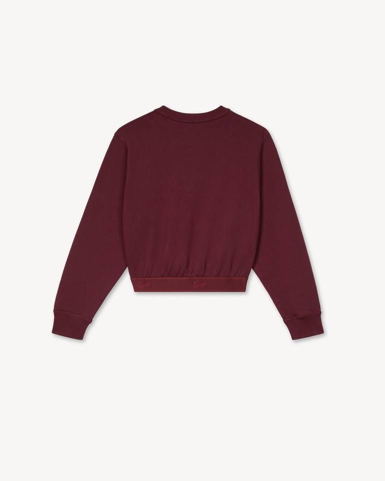 Áo sweatshirt cotton lửng KENZO Signature