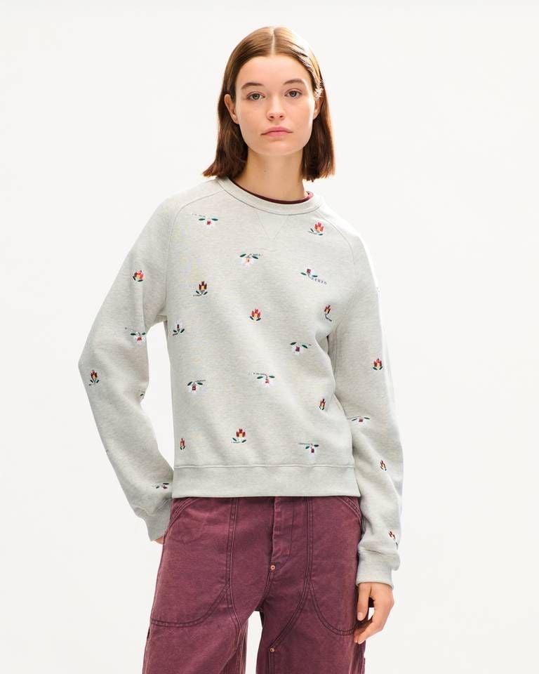 Áo sweatshirt cotton KENZO Ikat Flower