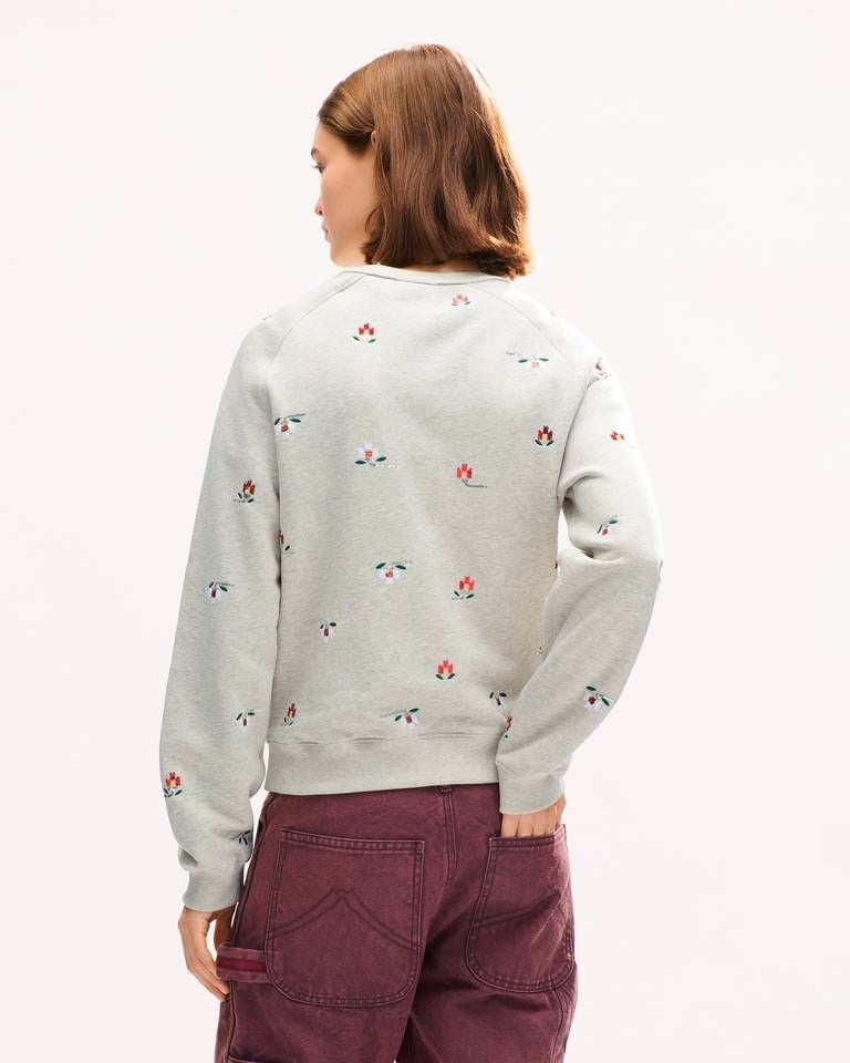 Áo sweatshirt cotton KENZO Ikat Flower