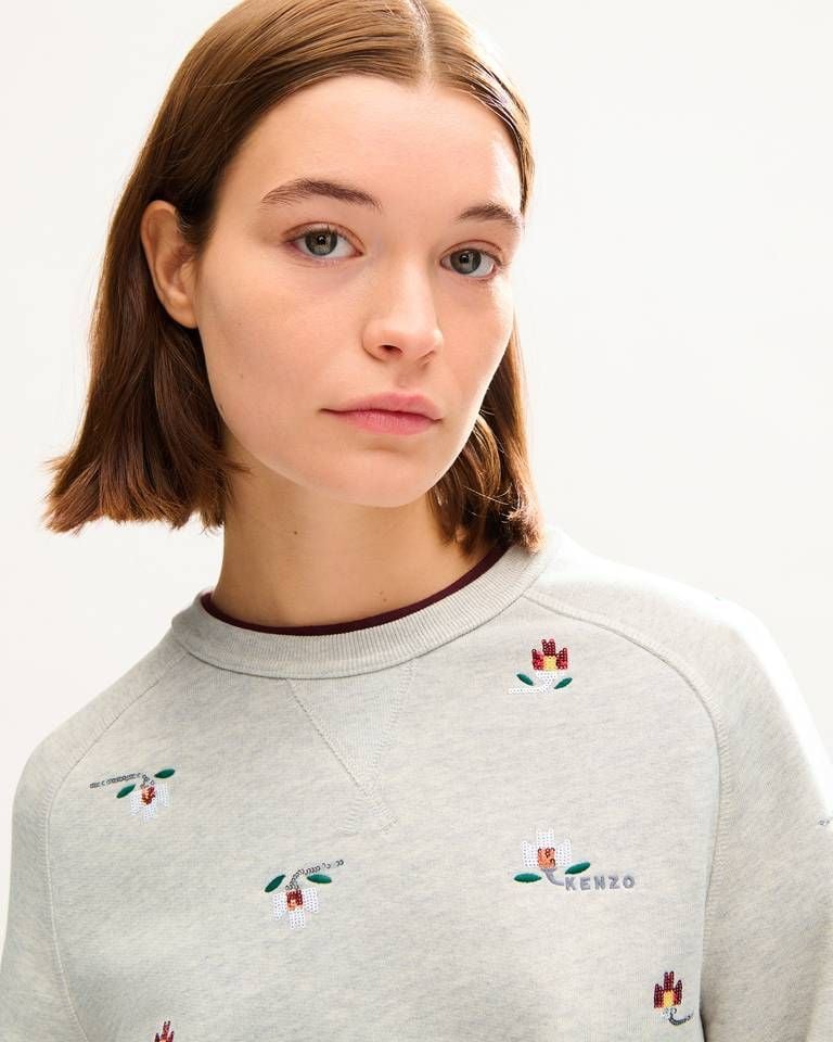 Áo sweatshirt cotton KENZO Ikat Flower