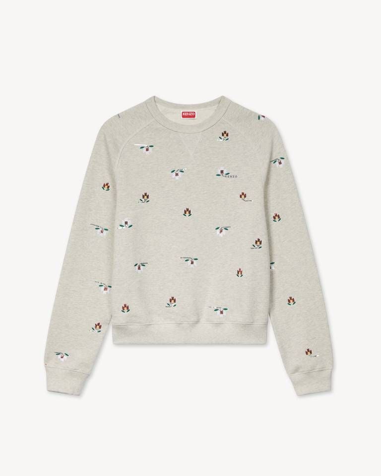 Áo sweatshirt cotton KENZO Ikat Flower