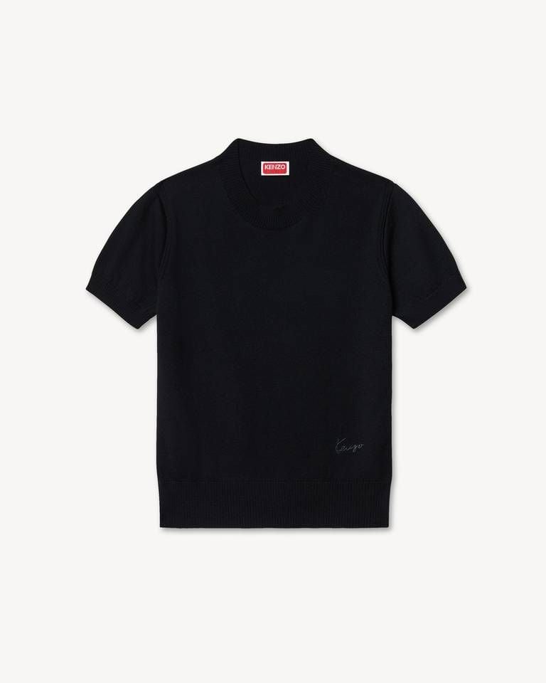 Áo len merino ngắn tay KENZO Signature