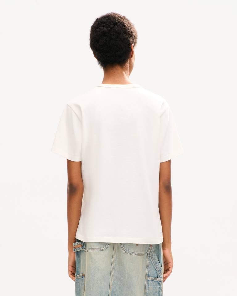 Áo thun cotton thêu KENZO Work And Play họa tiết hoa hồng