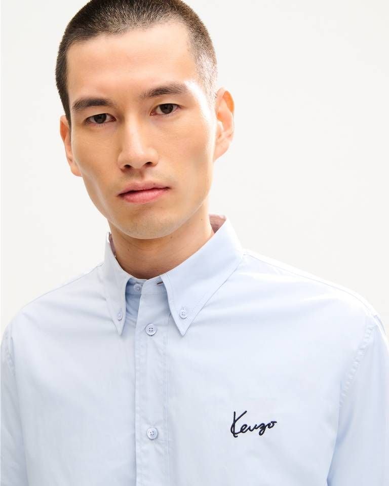 Áo sơ mi nam cotton ngắn tay KENZO Signature