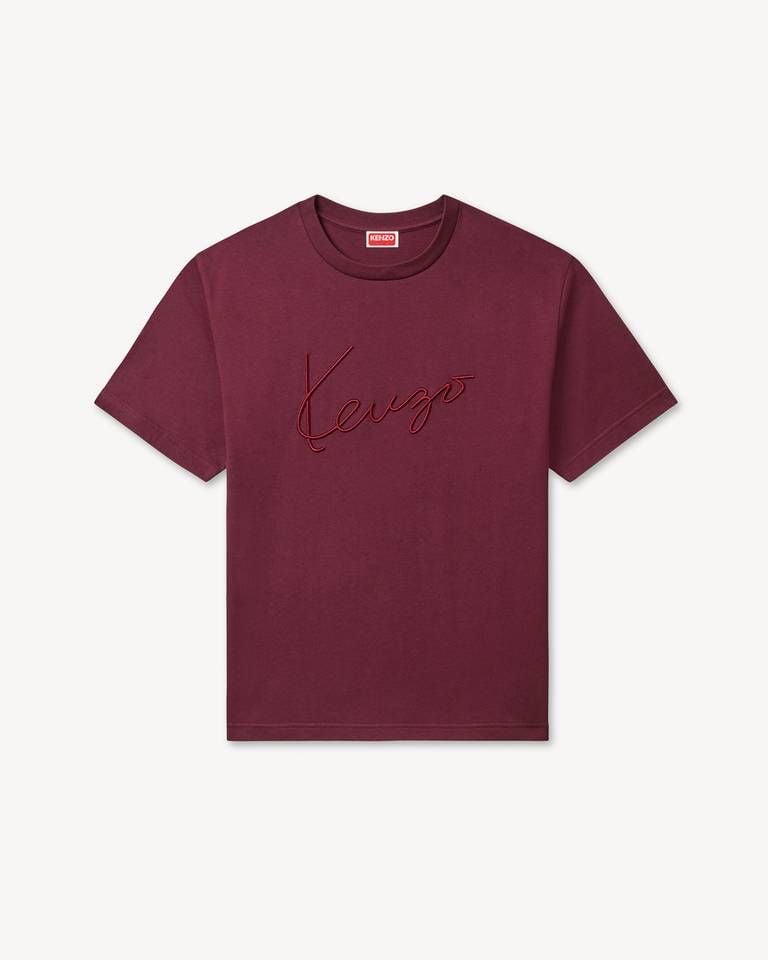 Áo thun cotton thêu KENZO Signature trước ngực