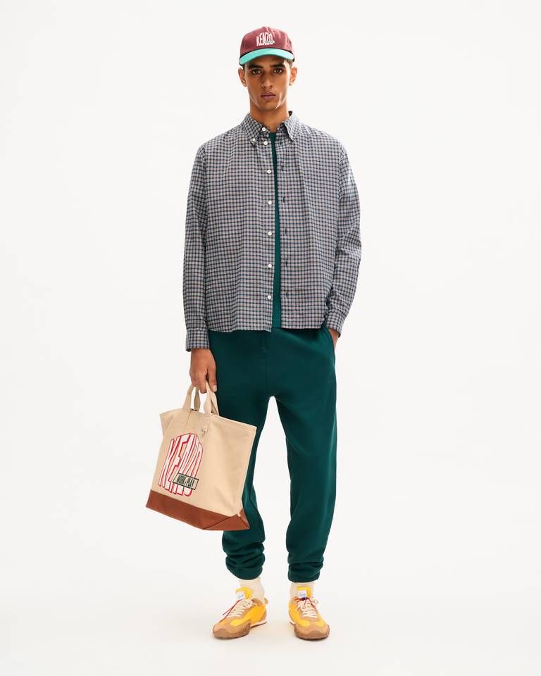 Áo thun cotton thêu KENZO Signature ngực trái