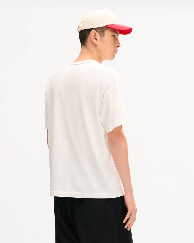 Áo thun cotton họa tiết KENZO Work And Play nhỏ ở ngực trái