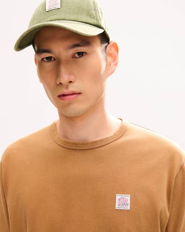 Áo thun cotton họa tiết KENZO Work And Play nhỏ ở ngực trái
