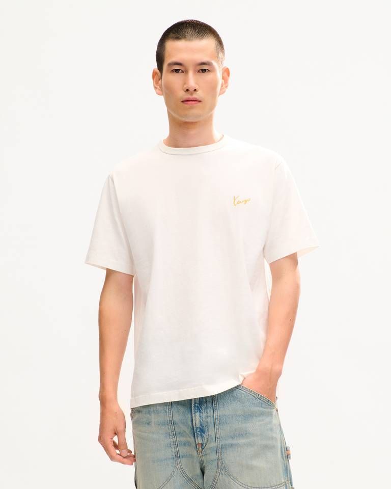 Áo thun cotton KENZO Work And Play logo W sau lưng