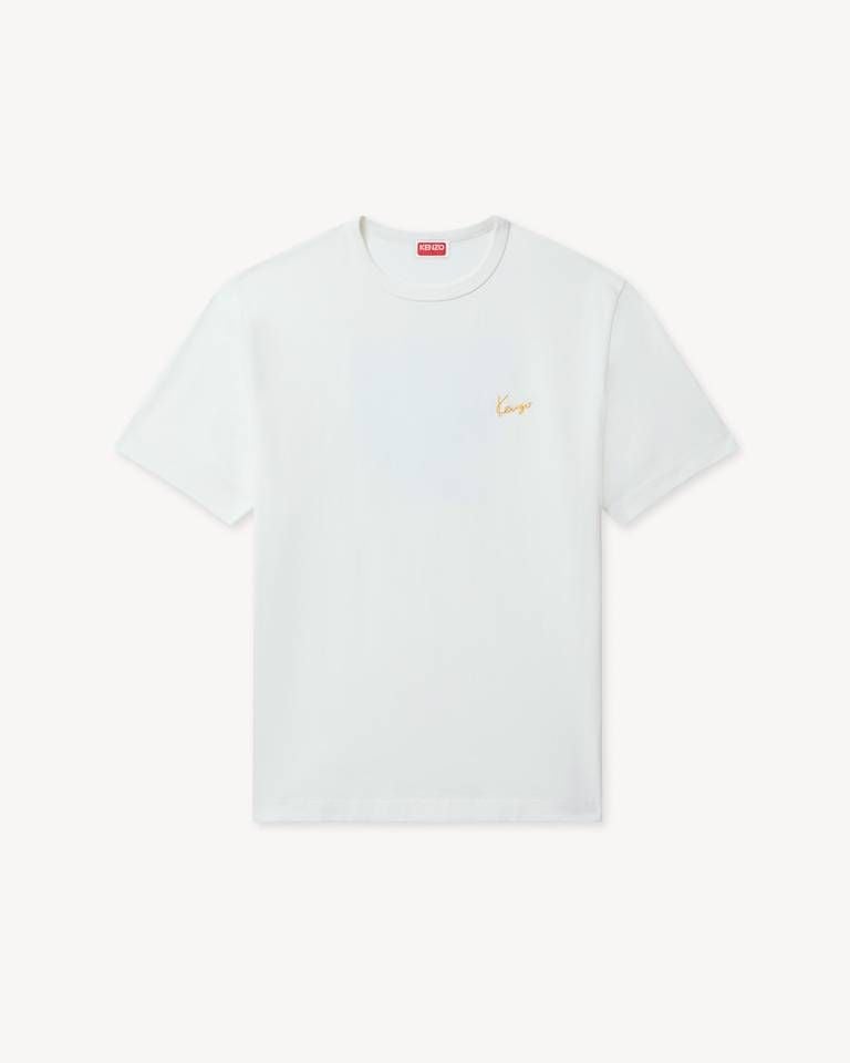 Áo thun cotton KENZO Work And Play logo W sau lưng