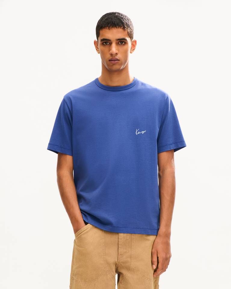 Áo thun cotton KENZO Work And Play logo W sau lưng