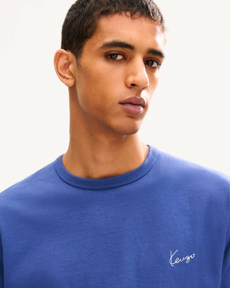 Áo thun cotton KENZO Work And Play logo W sau lưng