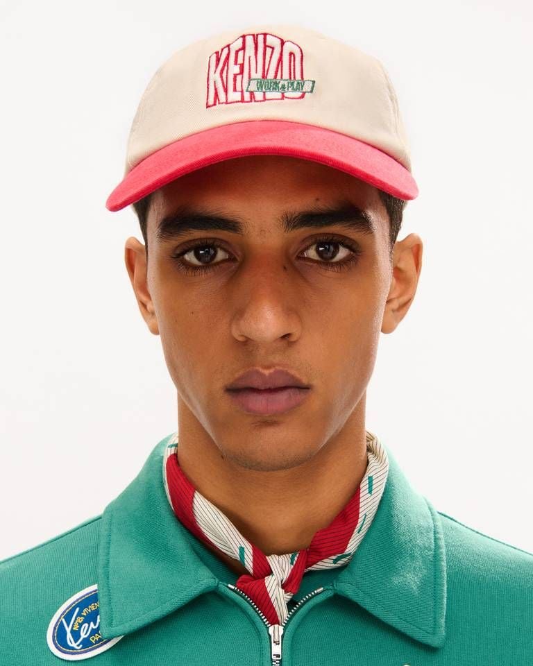 Mũ trucker cotton logo KENZO Work And Play lớn