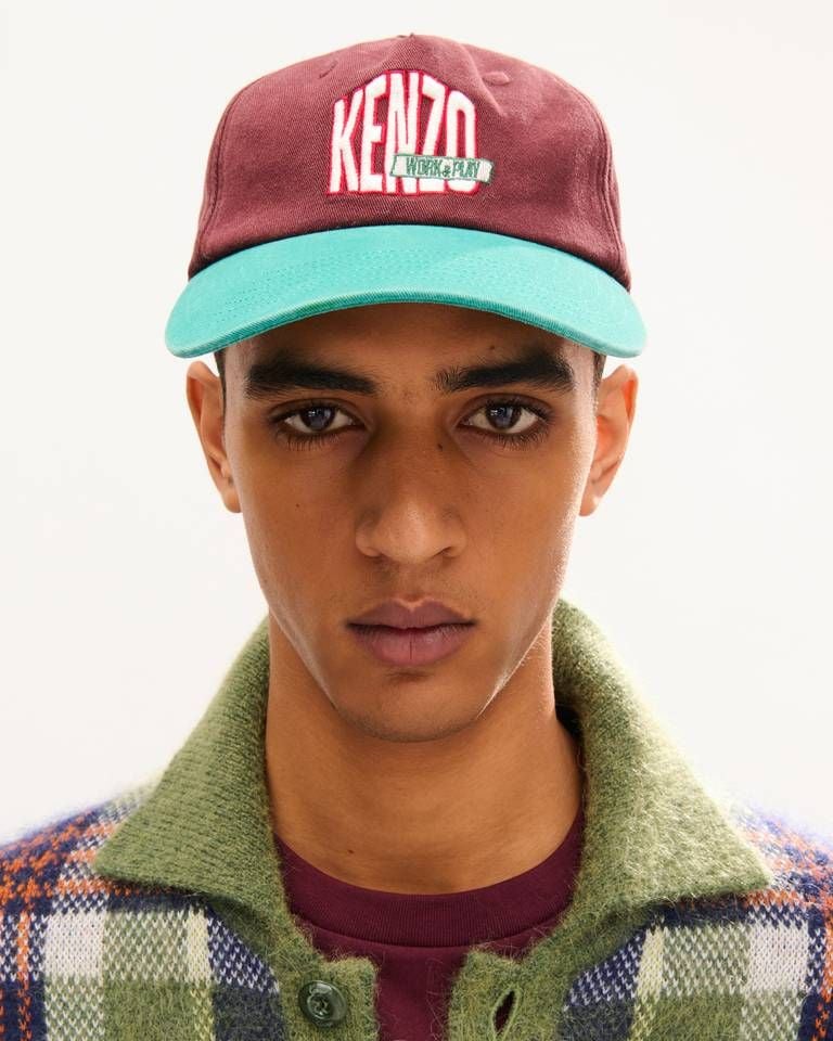 Mũ trucker cotton logo KENZO Work And Play lớn