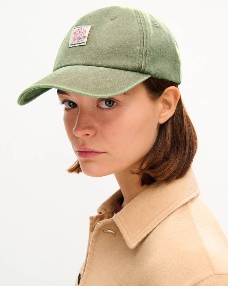 Mũ trucker cotton KENZO Work And Play dệt nhãn nhỏ