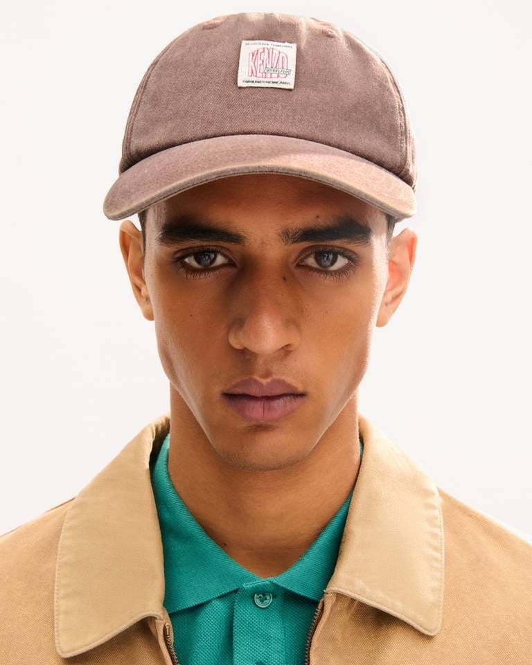 Mũ trucker cotton KENZO Work And Play dệt nhãn nhỏ
