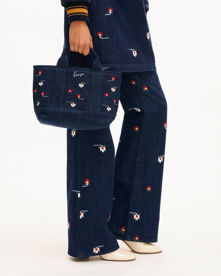 Túi tote nhỏ KENZO Ikat Flower
