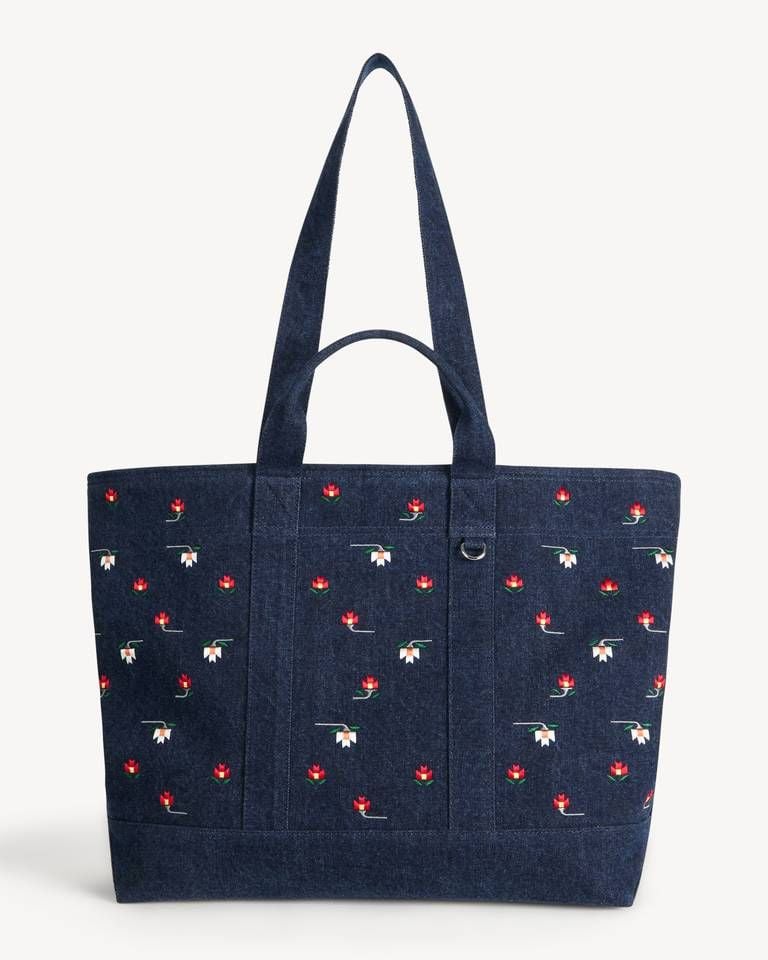 Túi tote lớn KENZO Ikat Flower