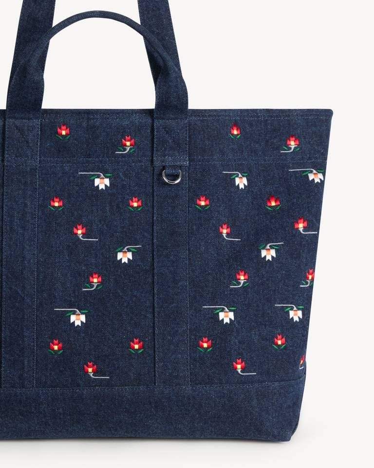 Túi tote lớn KENZO Ikat Flower