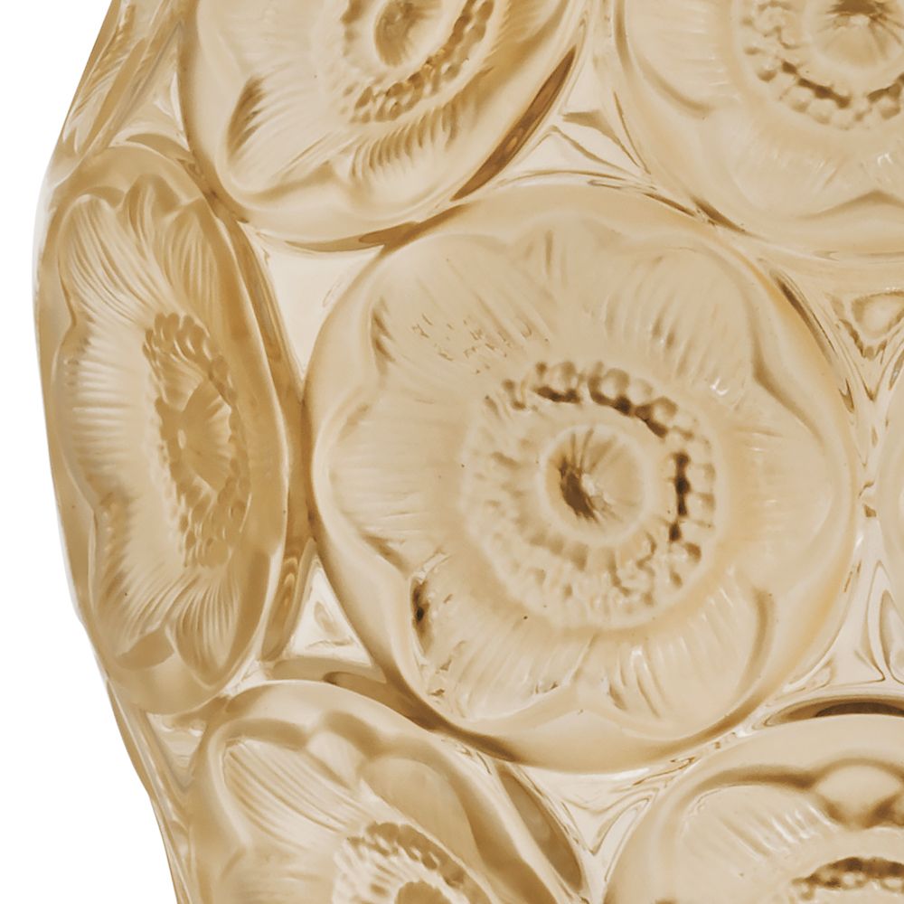 Lalique - Bình Anemones Gold Luster size vừa