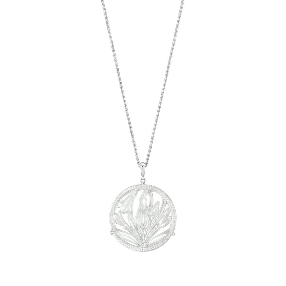 Lalique - Mặt dây chuyền Fleur De Neige