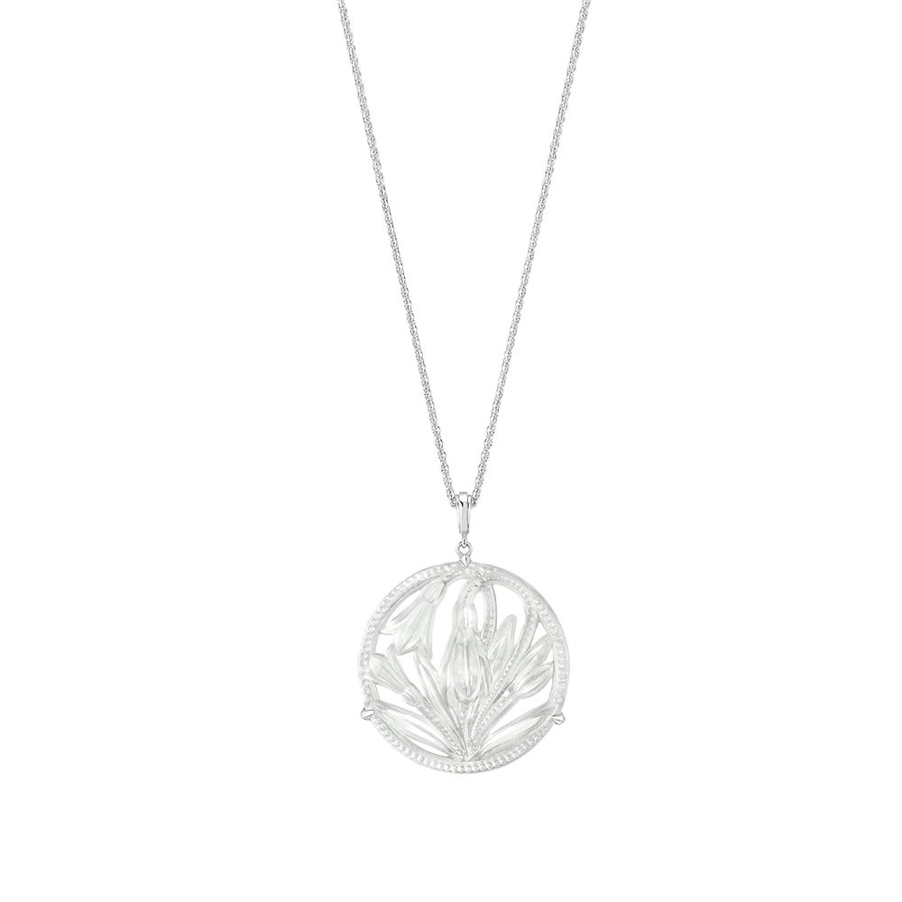 Lalique - Mặt dây chuyền Fleur De Neige