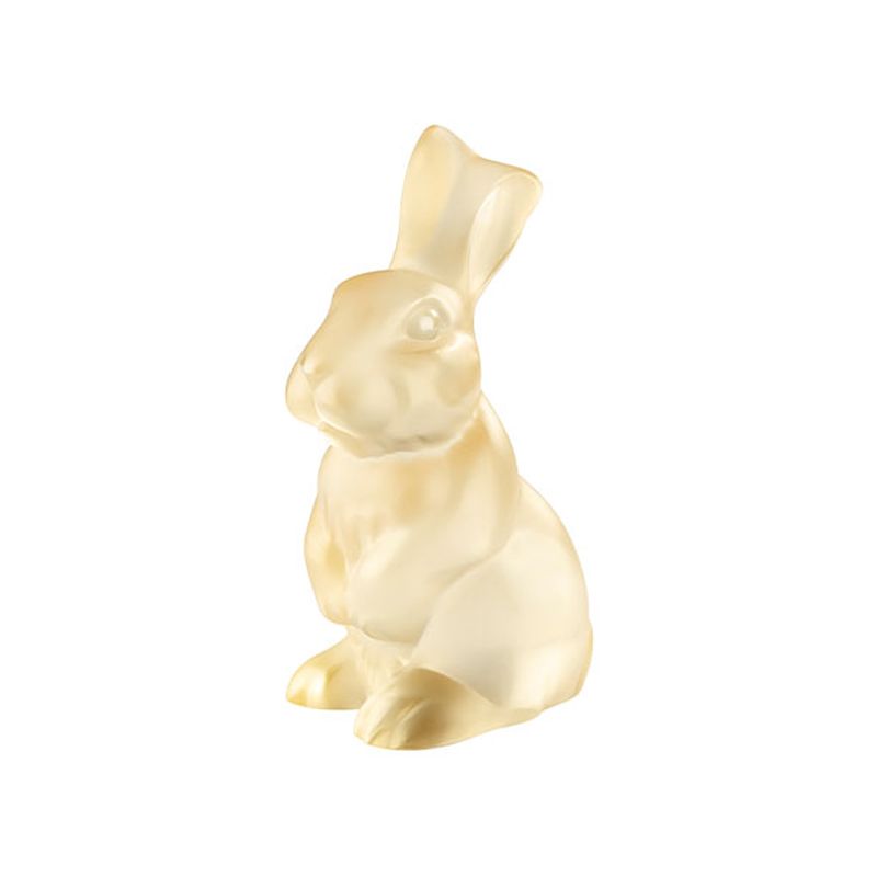Lalique - Tượng con thỏ Gold Luster