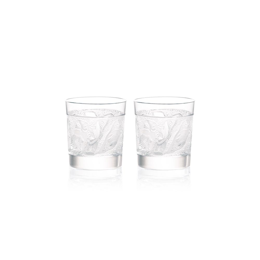 Lalique - Bộ đôi ly rượu Whiskey Owl