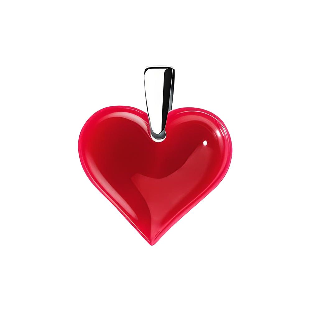Lalique - Mặt dây chuyền Amour Đỏ size nhỏ