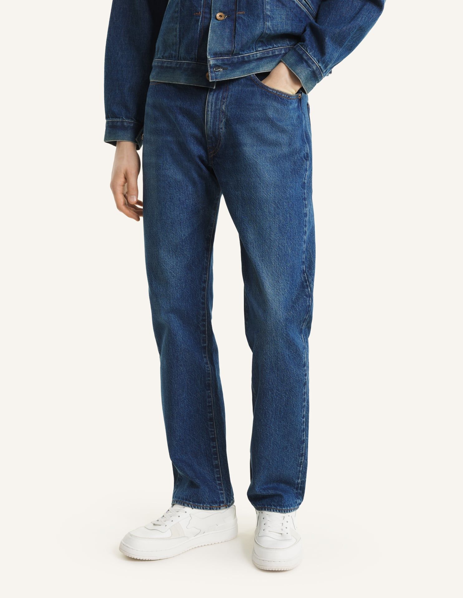 Maison Kitsuné - Quần jeans unisex MAISON KITSUNE x KURO Selvedge Voyage