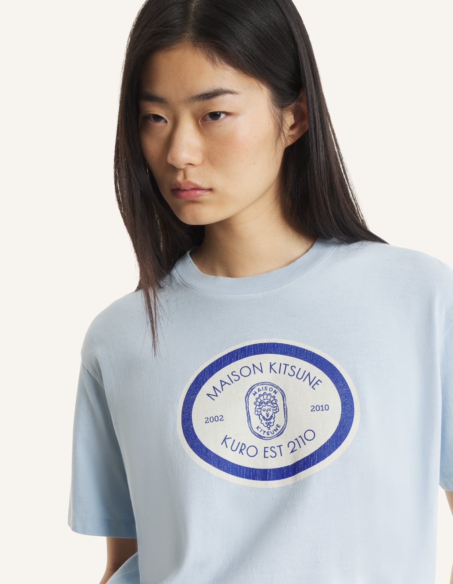 Áo thun unisex MAISON KITSUNE x KURO Grand Est. Vintage Wash