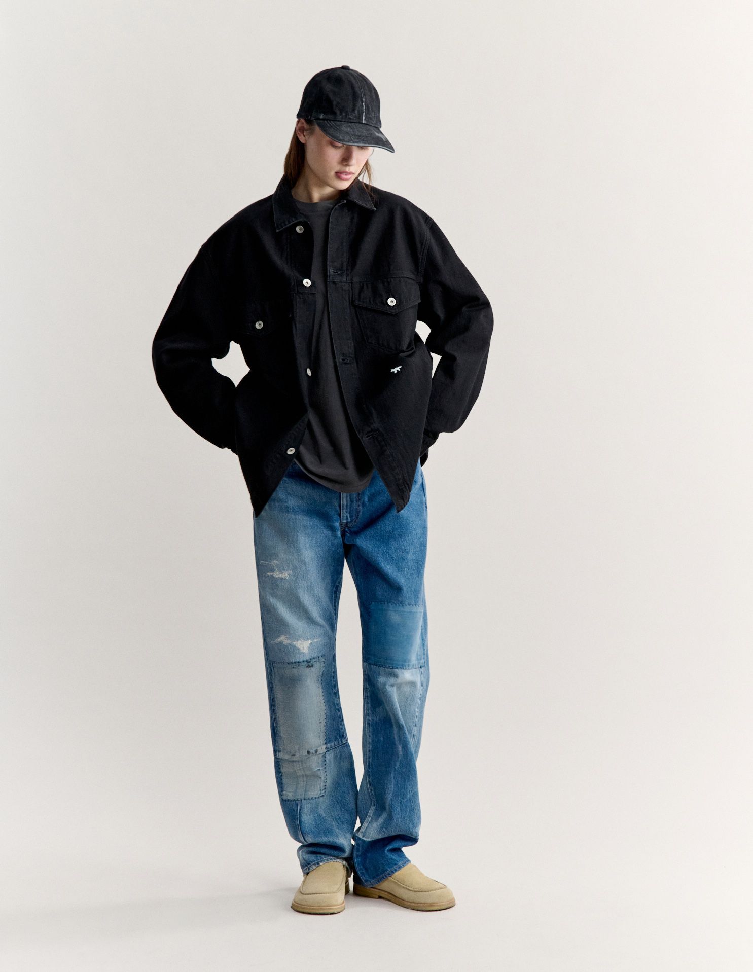 Áo khoác denim Maison Kitsuné x Kuro