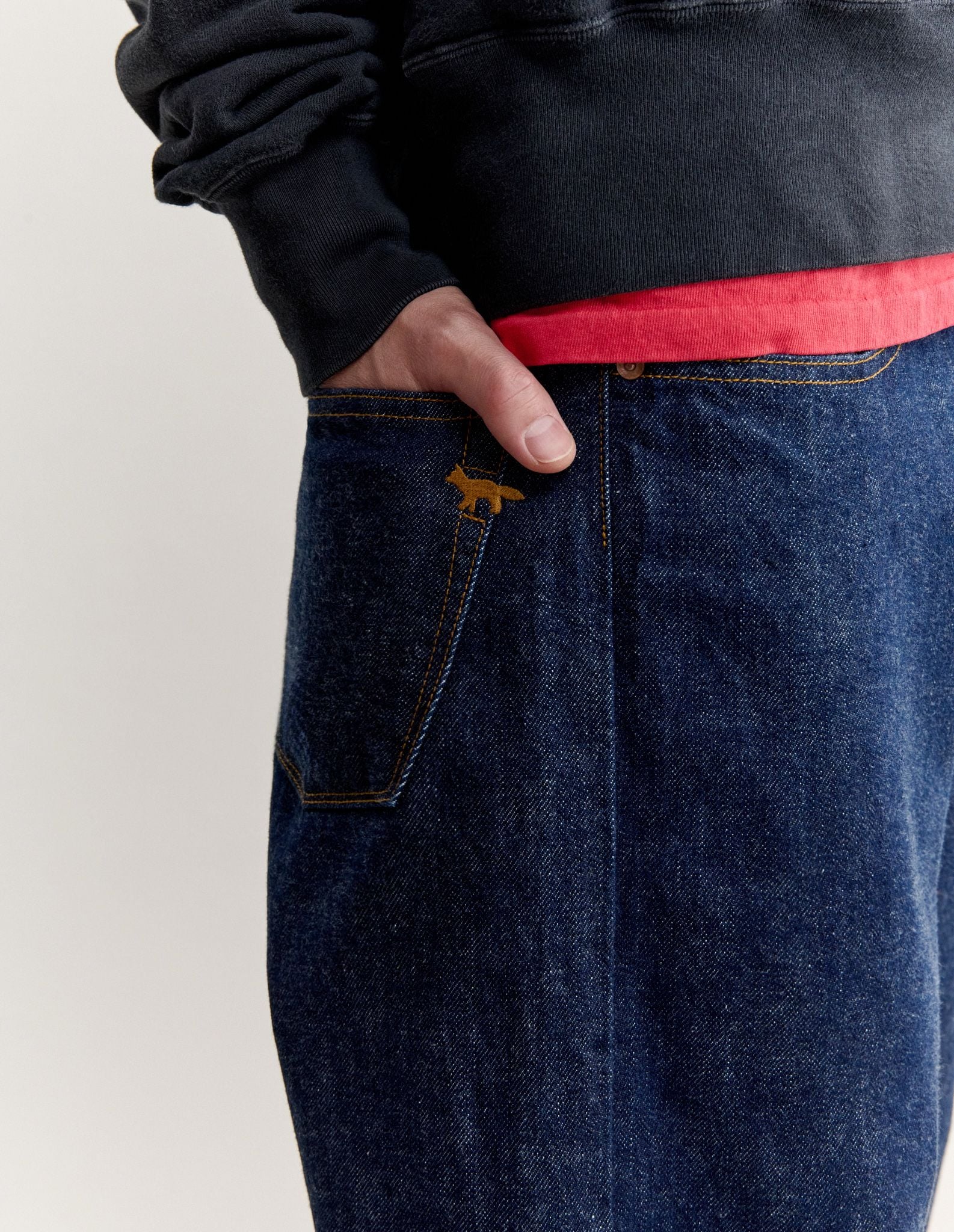 Quần jeans Maison Kitsuné x Kuro Selvedge Denim