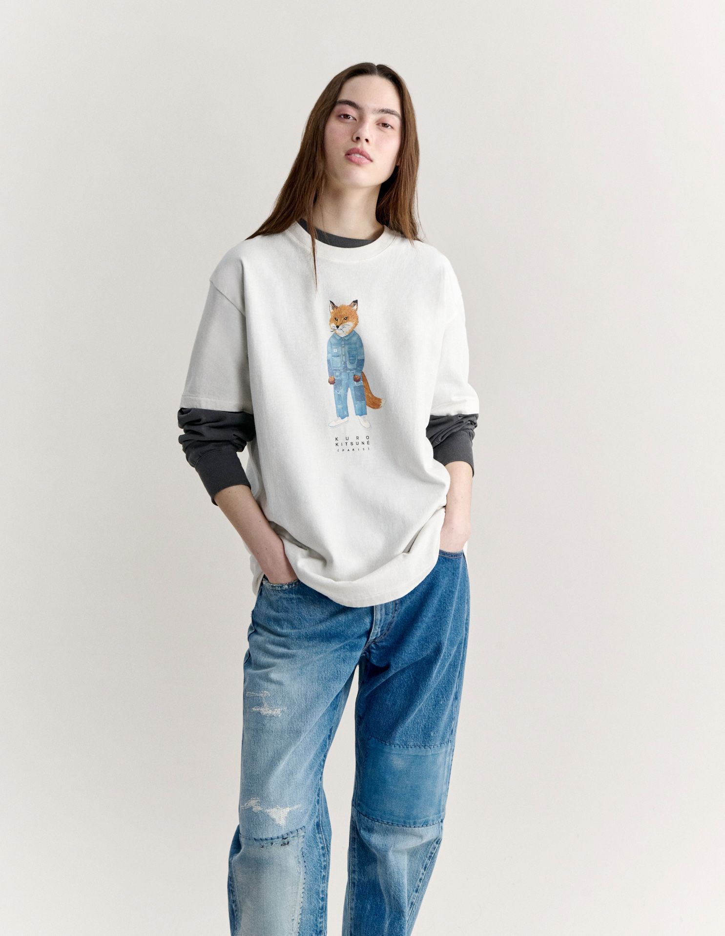Áo thun Maison Kitsuné x Kuro The Crafted Fox
