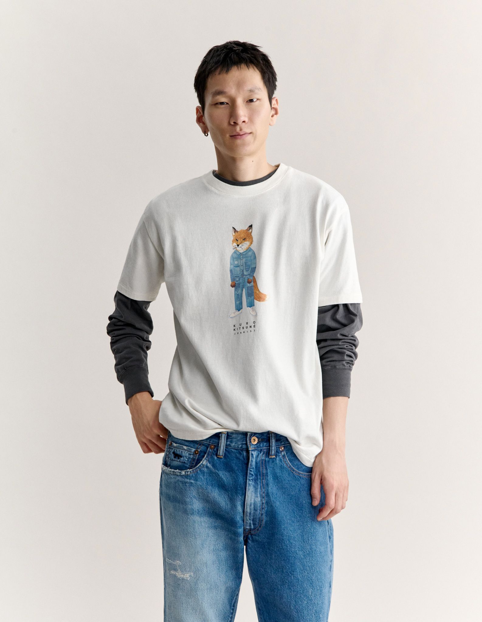 Áo thun Maison Kitsuné x Kuro The Crafted Fox