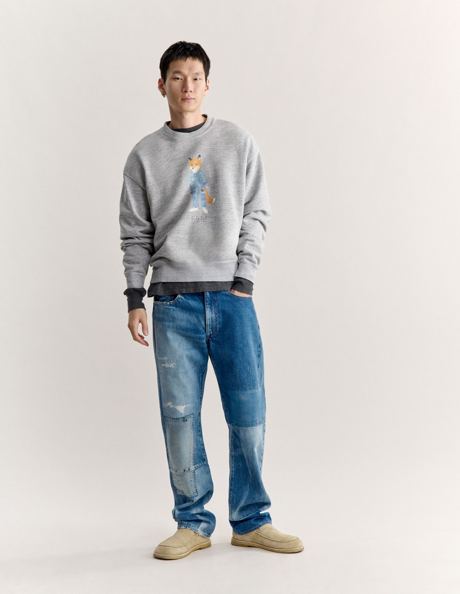 Áo sweatshirt Maison Kitsuné x Kuro The Crafted Fox