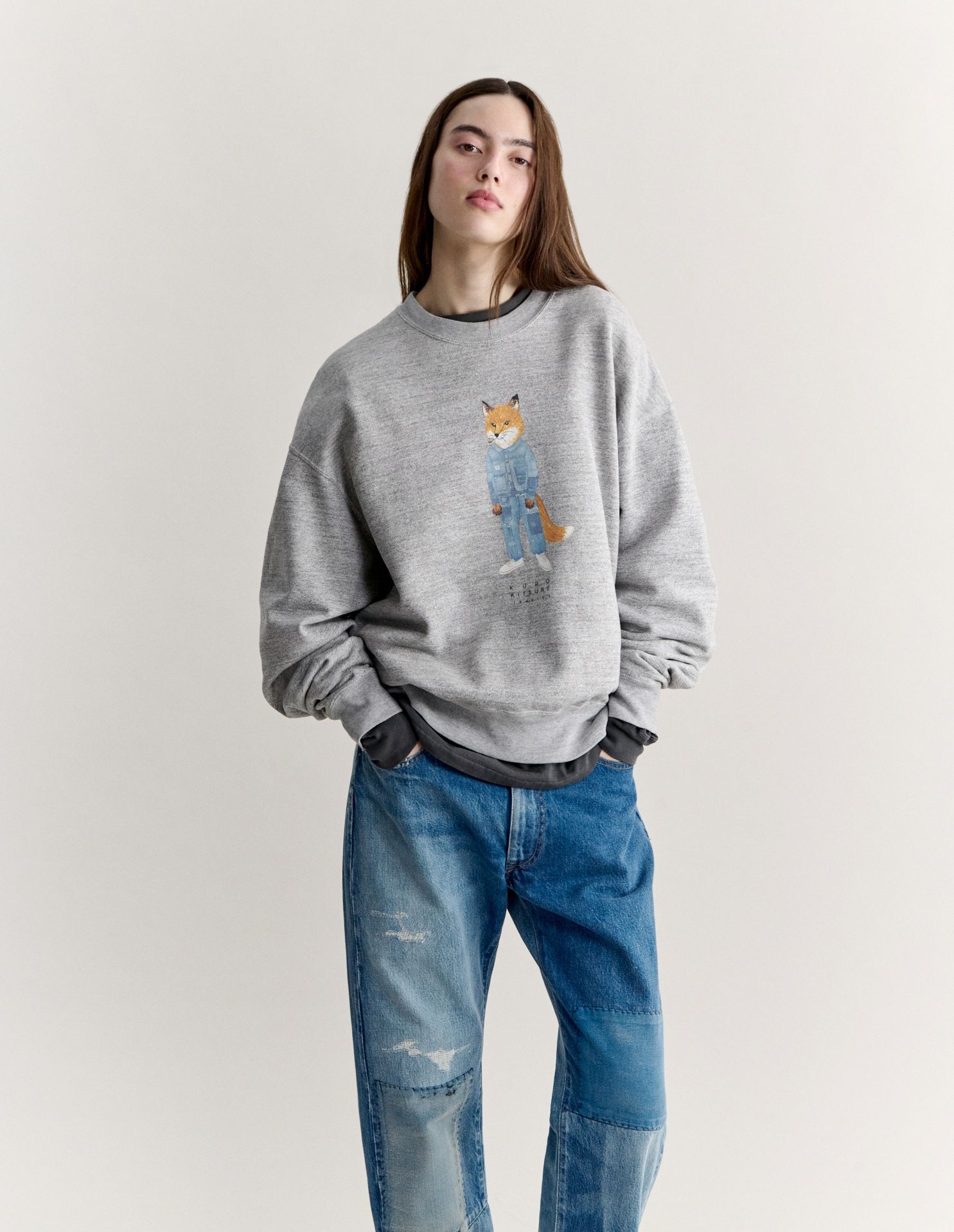 Áo sweatshirt Maison Kitsuné x Kuro The Crafted Fox