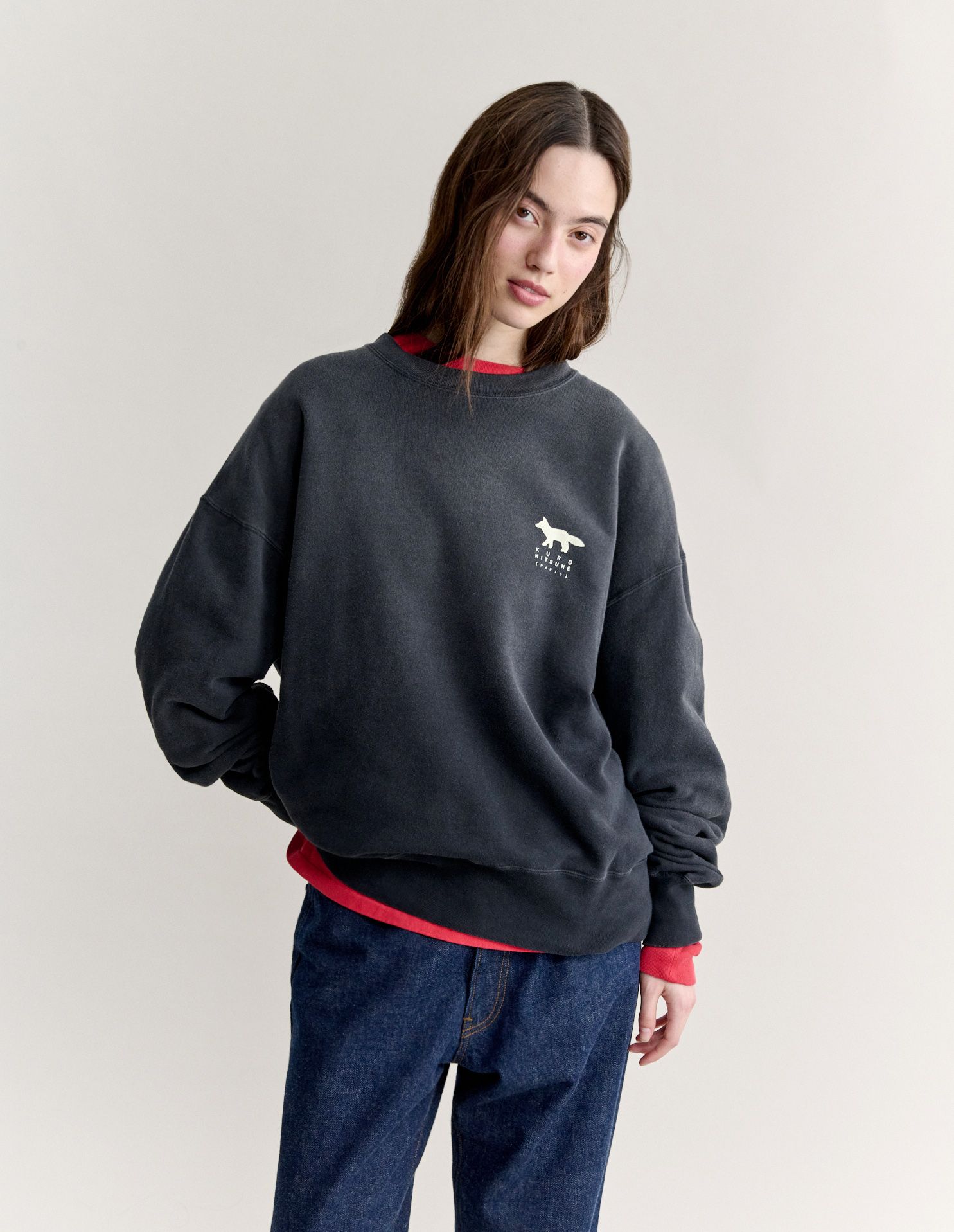 Áo sweatshirt Maison Kitsuné x Kuro Sunfade Fox