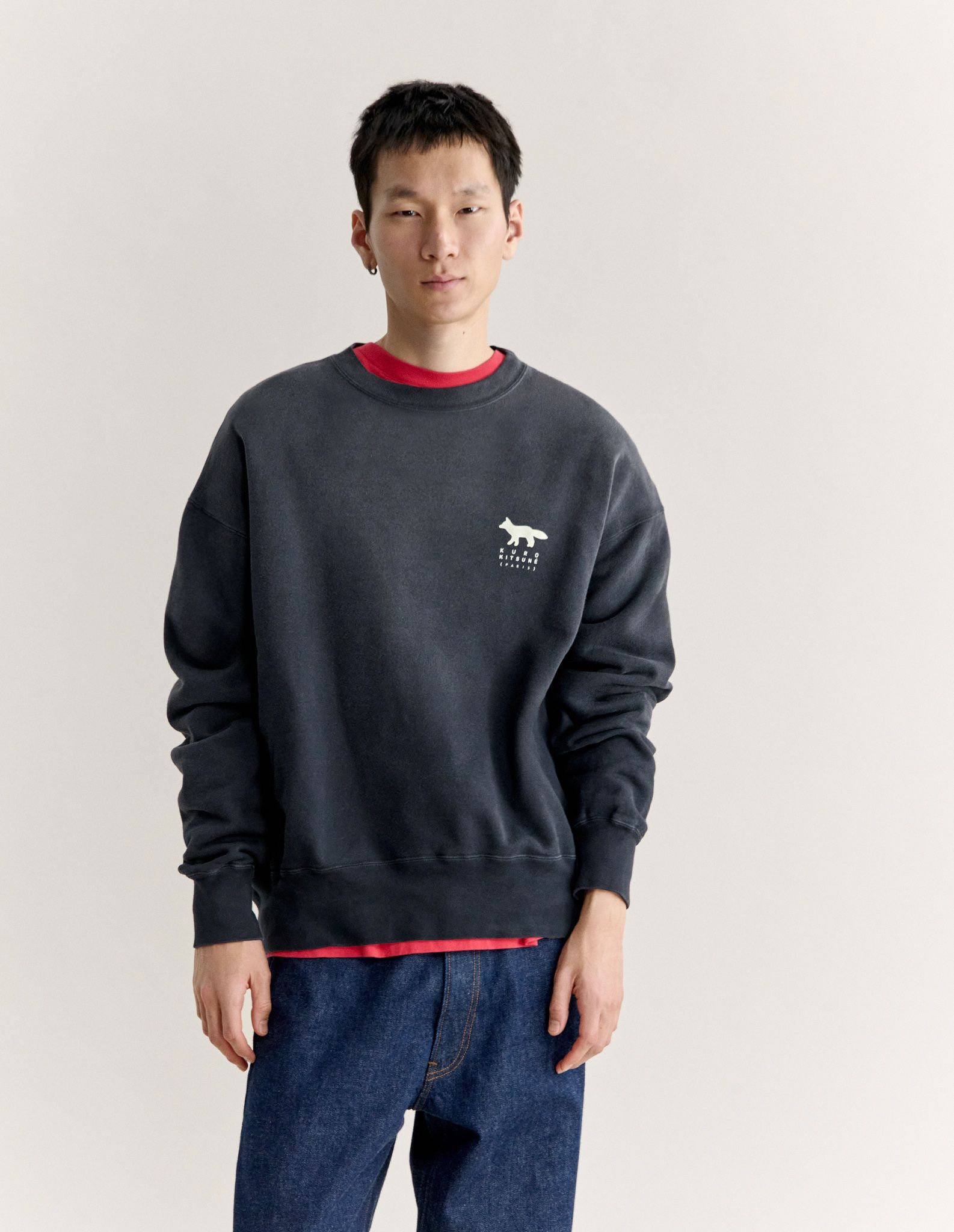 Áo sweatshirt Maison Kitsuné x Kuro Sunfade Fox