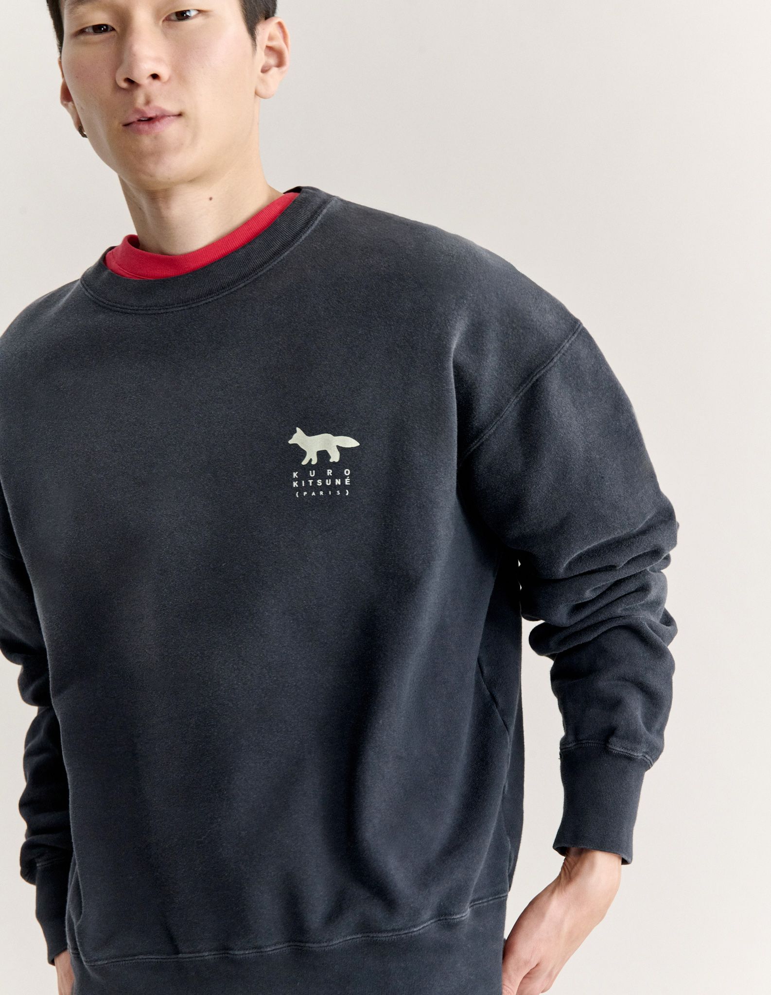 Áo sweatshirt Maison Kitsuné x Kuro Sunfade Fox