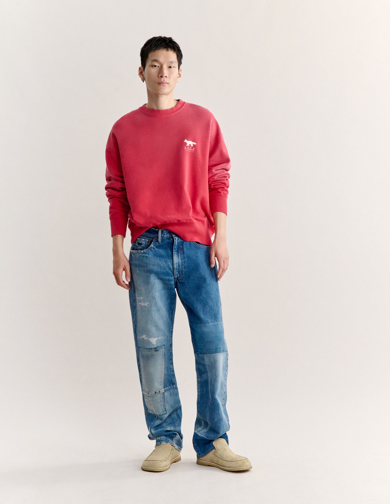 Áo sweatshirt Maison Kitsuné x Kuro Sunfade Fox